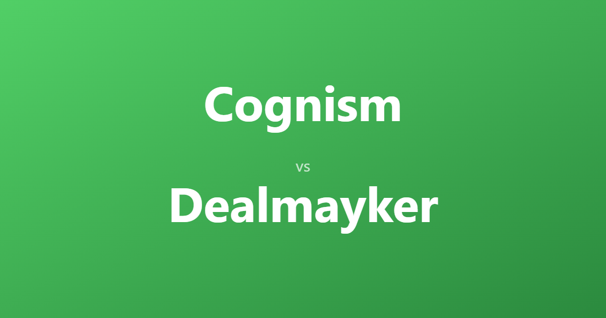 Cognism vs Dealmayker