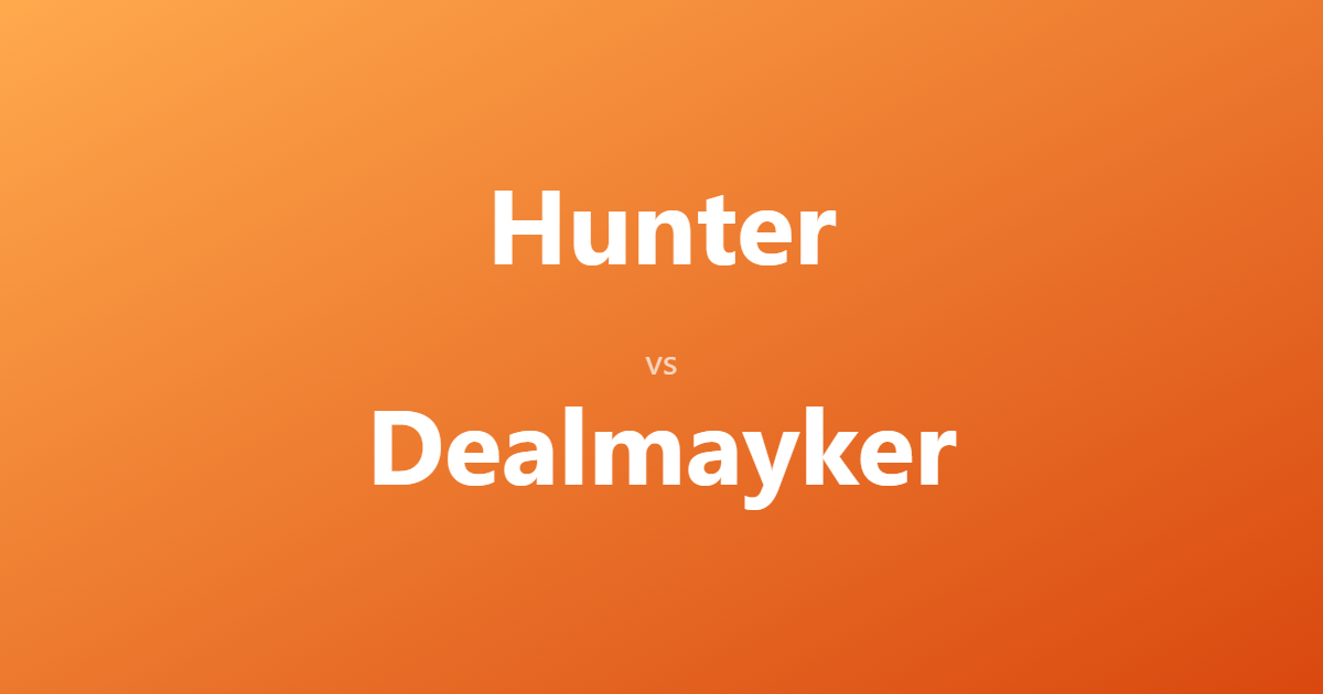 Hunter.io vs Dealmayker