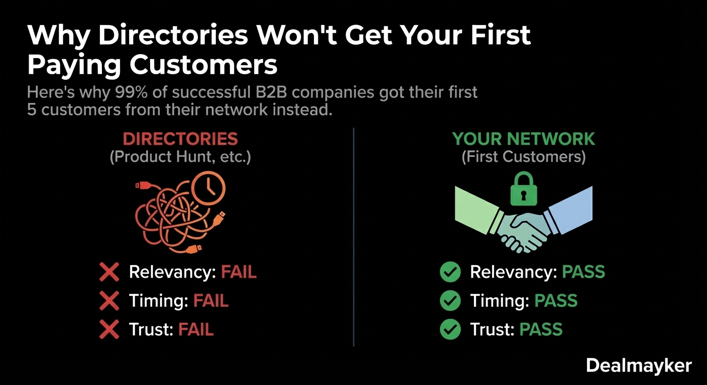 Stop wasting time on directories if you have 0 customers